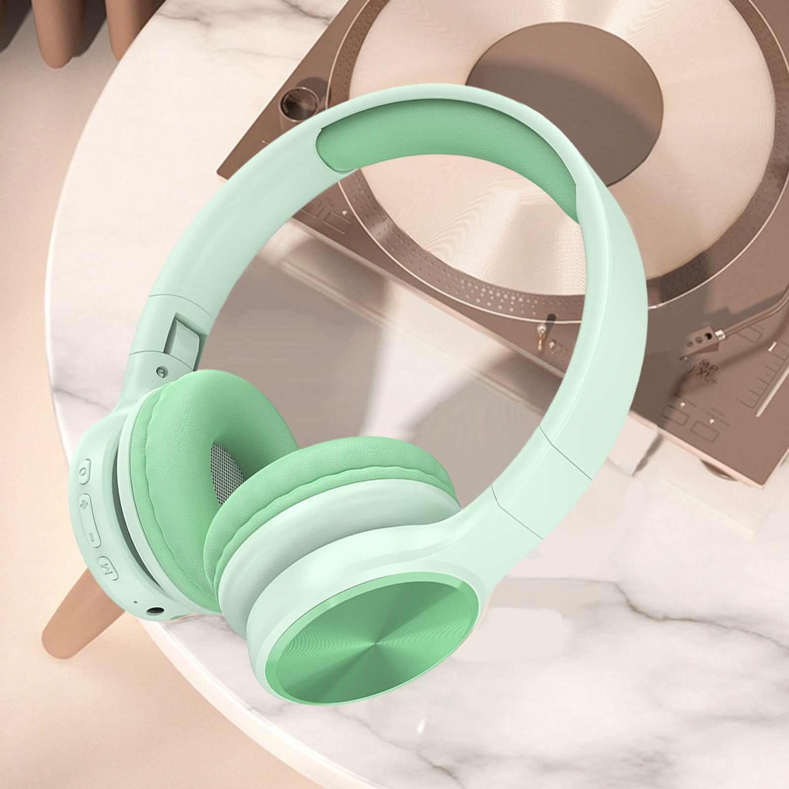 Weloille Around-Ear Bass Gaming Headset Surround Sound Headphones With Noise Cancelling Microphone Bluetooth