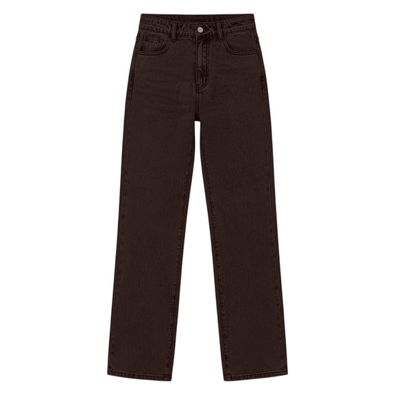 Hurxie Womens Jeans High Waisted Straight Leg Jeans Trendy Wide Leg Casual Fit Denim Pants