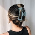 thumbnail image 4 of 4 PCS 5 Inch Extra Large Claw Clips for Women, Large Jumbo Claw clips for Thick Long Curly Hair, Oversized Matte Non-slip Rectangle, Durable Strong Hold Hair Clip, Non-slip Square Jaw Clips, 4 of 16