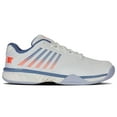 thumbnail image 2 of K-Swiss Men's Hypercourt Express 2 Tennis Shoe, Lucent White/Infinity/Scarlet Ibis, 9.5 W, 2 of 8