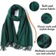 thumbnail image 3 of Bufanda y chal de pashmina de lana para mujeres y hombres, chal de pashmina, manta para bodas, fiestas y niñas, bufandas grandes y suaves., 3 of 4