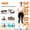White, variant on Wheelive Vibration Plate Exercise Machine, 200W Full Body Workout Platform for Strength Toning and Fat Loss, 120 Adjustable Speeds, Supports 330 lbs,Black