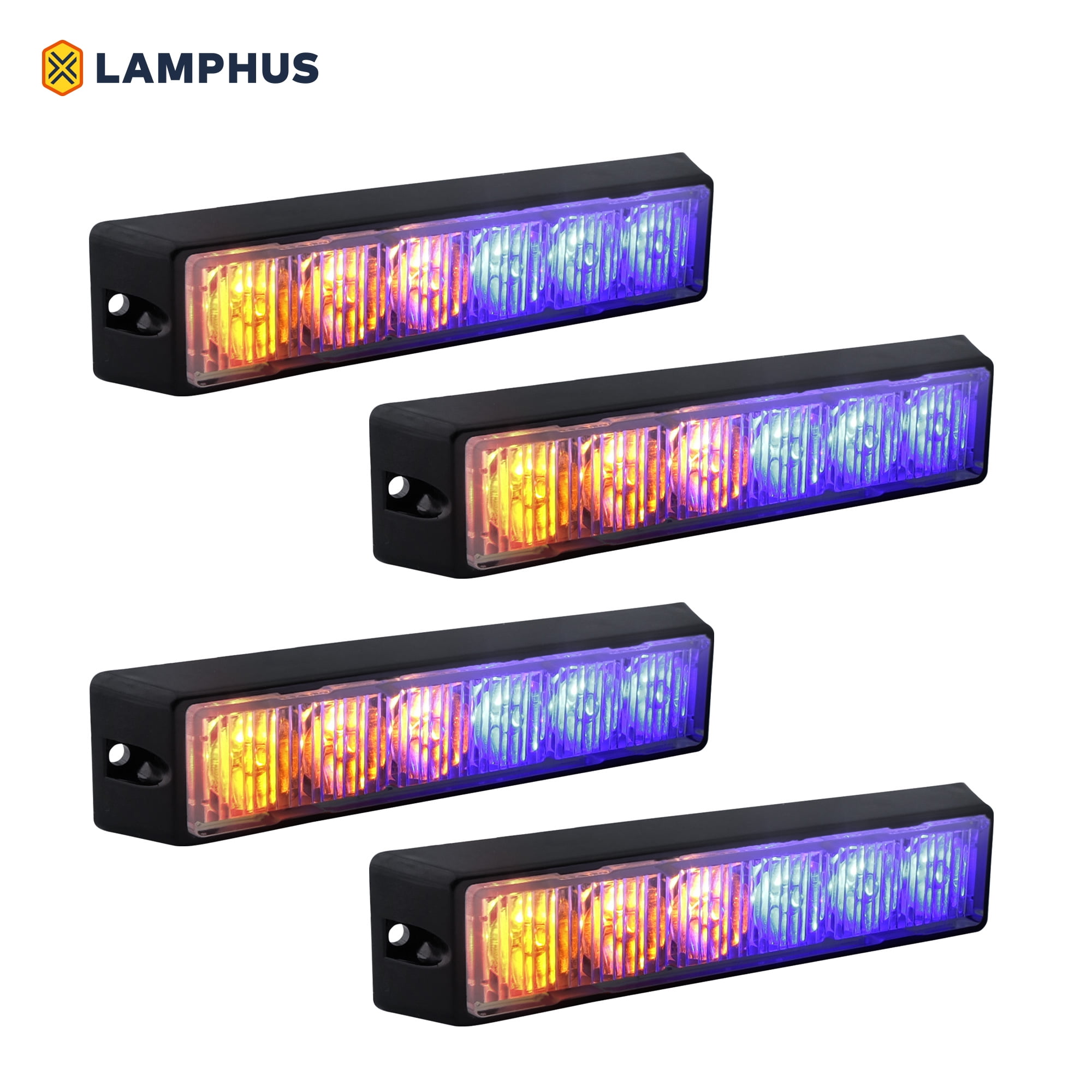 LAMPHUS SolarBlast SBLH06 LED Strobe Grille Flashing Lights [32 Modes