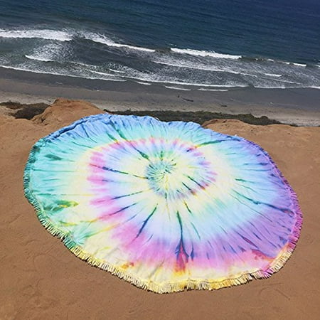 Sand Cloud Roundie Round Beach Towel As Seen On Shark Tank Wanderlust Tie Dye