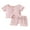 Pink, variant on Bagilaanoe 2pcs Toddler Baby Boy Short Pants Set Short Sleeve T Shirt Tops + Shorts 6M 12M 18M 24M 3T Kids Casual Summer Outfits