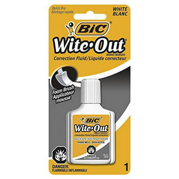 Bic Wite-out Cover-it Correction Fluid (7oz/20ml)