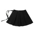 thumbnail image 3 of iEFiEL Kids Girls Wrap Skirt Dance Basic Classic Chiffon Mini Skirt with Waist Tie, 3 of 6