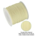 thumbnail image 4 of Unique Bargains 0.8mm x 109 Yard Nylon Satin Cord 0.8mm Beading String Braided Rope, Beige, 4 of 6