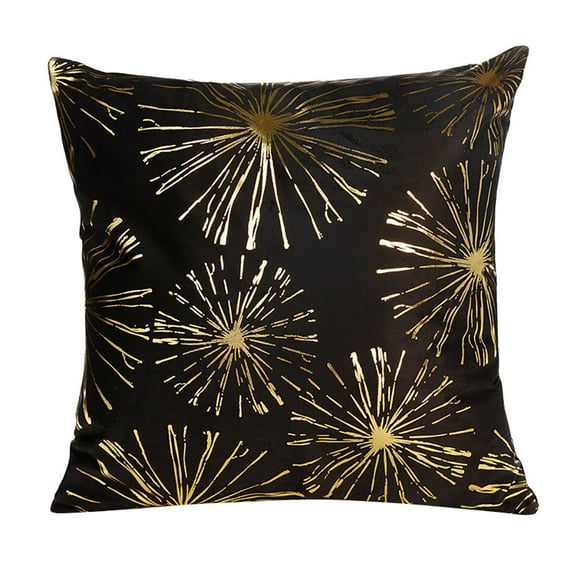 Xihbxyly throw pillow covers Decorative Pillow Covers Polyester Gold Letter Case Cover Sofa Car Waist Cushion Cover Home Decor