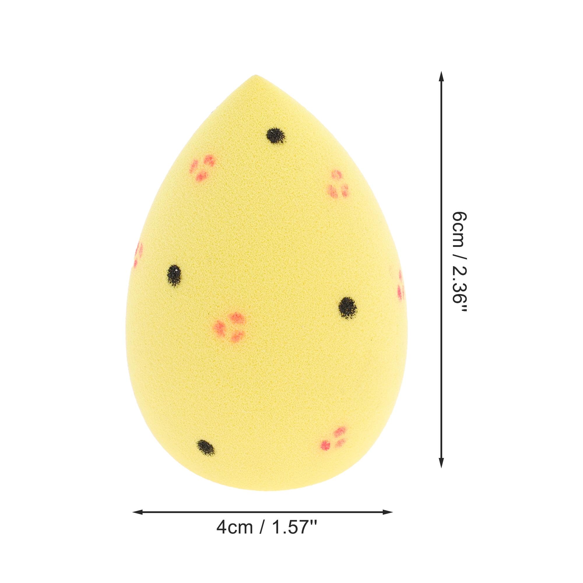 Unique Bargains 1 Pc Polkadots Face Makeup Sponge for Bedrooms Yellow