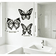 thumbnail image 2 of HELLOYOUNG Black Gold Metal Butterfly Spring Decor 3Pcs Wall Art Hanging for Living Room Bedroom Rustproof Modern Aesthetic Unique Sculptures Gift, 2 of 13