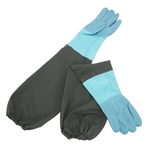 Masteelf 1 Pair Long Gloves For Cleaning Elbow Length Gloves Long Gardening Gloves Rubber Gloves