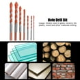 thumbnail image 3 of Center Drill, Orange Strong Toughness Drill Bit, 7pcs Ceramic Tile Plastic for Glass Wood, 3 of 8