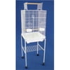 Ymlgroup 3 by 4" Bar Spacing Open Top Small Parrot Cage with Stand - 18"x18x56" in White
