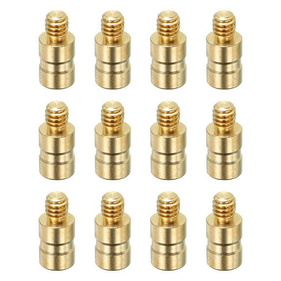 25 Grain Archery Arrow Insert, 16 Packs Insert Screw Copper Brass Arrow for .244/ 6.2mm Carbon Arrows