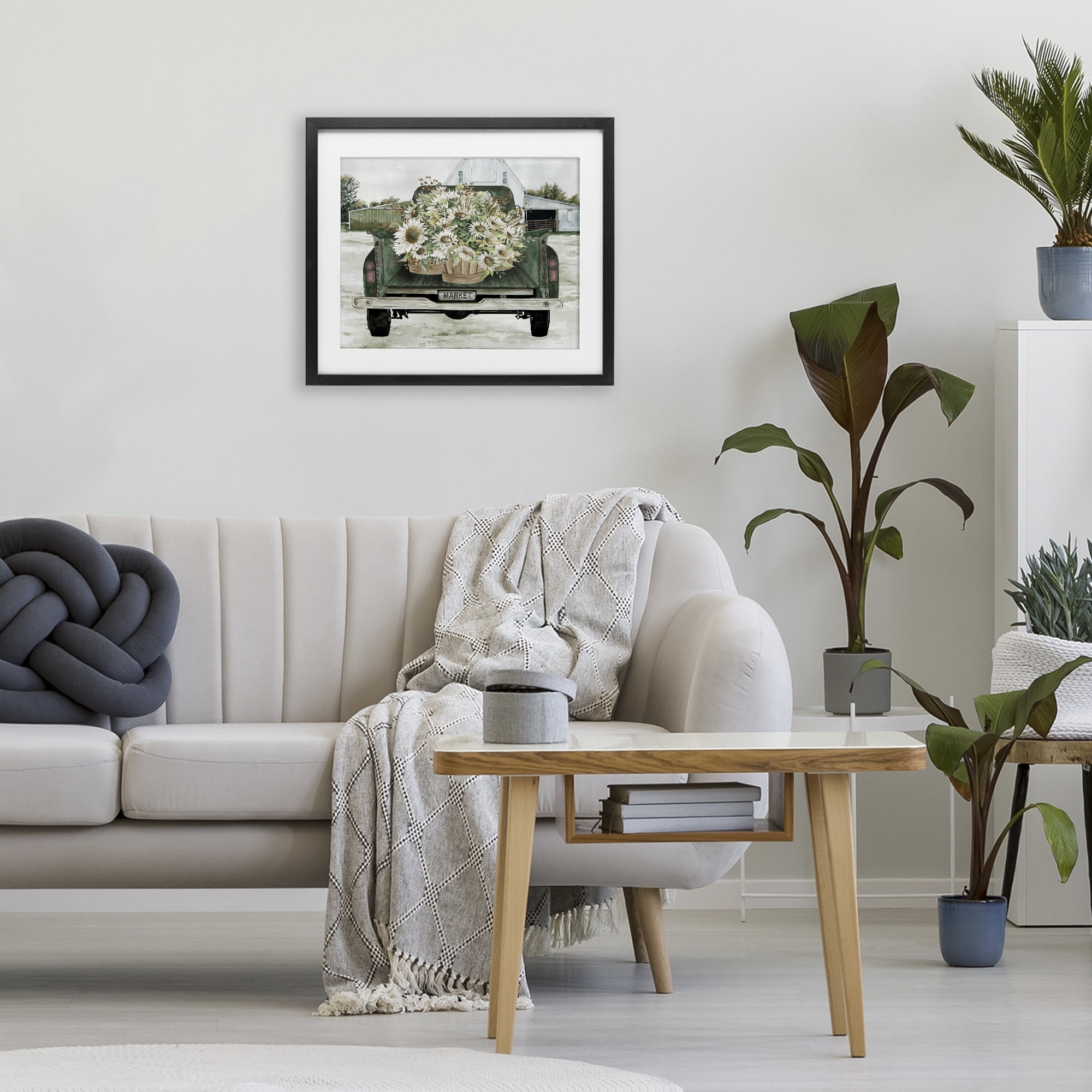 Stupell Industries Country Flower Delivery Baskets Black Framed Print Under Glass, design by Cindy Jacobs