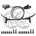 thumbnail image 2 of Hydraulic Disc Oil Brake Kit Aluminum Alloy Calipers Hydraulic Disc Levers for Mountain Bike, 2Pcs Front Rear Oil Brake, 2Pcs Disc Rotor, 2 of 9