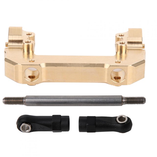 Juego de varillas de amarre de soporte de parachoques delantero de latón apto para coche Axial scx10 III AX103007 1/10 RC