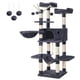 thumbnail image 1 of Feandrea Árbol para Gatos, Torre Grande para Gatos, 164 cm, con Hamaca, Condominio para Gatos, Gris, 1 of 9