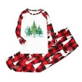 thumbnail image 3 of Your-Sty Christmas Pajamas for Family 2026 Red Plaid Family Christmas Pjs Matching Sets Xmas Sleepwear Jammies Nightwear, Green Christmas Tree Print, 3 of 8