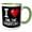 Green/White, variant on 3drose, Geeky Old School Pixelated Pixels 8-bit I Heart I Love Online Shopping, 11oz Mug