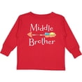 thumbnail image 3 of Inktastic Middle Brother Arrow Boys Long Sleeve Toddler T-Shirt, 3 of 5