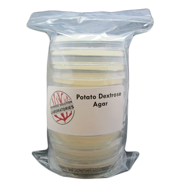 Potato Dextrose Agar PDA Sterilized 10, 100mm x 15mm Plates Great