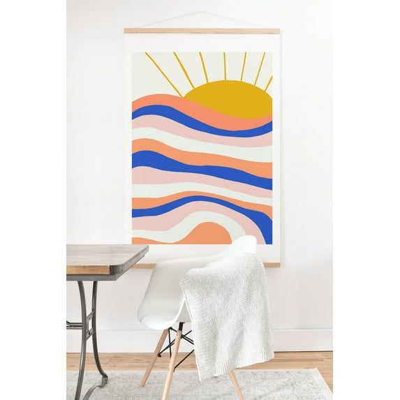 Society6 Sunrise Surf by SunshineCanteen Art Print & Hanger