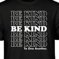 thumbnail image 3 of Teelocity Be Kind Repeat Graphic T-Shirt (X-Large - Standard Fit, Black White Type), 3 of 4