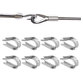 thumbnail image 4 of Herwey Stainless Steel Thimble,50Pcs Wire Rope Thimble Stainless Steel Cable Rigging Tools for Shipbuilding Industry,Cable Timble, 4 of 8