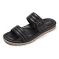 thumbnail image 1 of Sandalias planas de dos bandas Sandalias de playa casuales Sandalias de vestir para mujer Verano elegante, 1 of 9