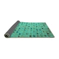 thumbnail image 2 of Ahgly Company Indoor Rectangle Abstract Turquoise Blue Modern Area Rugs, 7' x 10', 2 of 4
