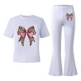 thumbnail image 5 of MUXiin Kids Valentines Stylish Girls Casual Outfit Flared Pants And Top Comfy Toddler To Kid Youth Fashion Valentine Gifts for Kids, 5 of 5