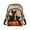 Black Cat Pumpkin Theme, variant on Enchanted Forest Deer Print Small Crossbody Bag for Her, Compact Sling Bag with Lightweight for Travel Daily Use