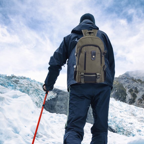 YiBai Army Green Backpack Backpack Outdoor Backpack Fashion Backpack Large Capacity Backpack Student Backpack #NID304