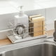 thumbnail image 1 of Organizador Ajustable para Esponjas de Cocina de Acero Inoxidable | Organizador de Encimera Sin Perforaciones | Caja de Almacenamiento Extraíble | Soporte para Artículos Grandes y Pequeños | Blanco, 1 of 6