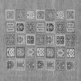 thumbnail image 1 of Ahgly Company Indoor Square Abstract Gray Modern Area Rugs, 7' Square, 1 of 4