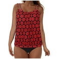 thumbnail image 1 of adviicd Hauts de Tankini pour Femmes Maillots de Bain Hauts de Tankini pour Femmes 2026 - Haut de Maillot de Bain Gainant Seulement Haut de Maillot de Bain Modeste Haut de Maillot Sans Bas(Rouge,TTG), 1 of 8