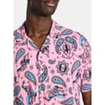 thumbnail image 4 of Spider-Man Men's and Big Men's Paisley Peter Graphic Button-Up Shirt, Sizes S-3XL, 4 of 5