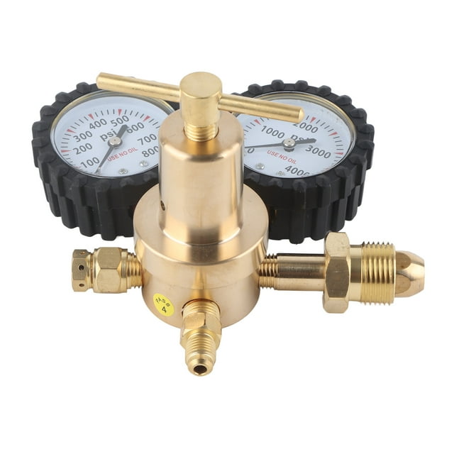Nitrogen Regulator, Nitrogen Regulator Dual Gauge Gas Air Pressure Regulator 0800 PSI Delivery Pressure Delivery Pressure Inlet Connection
