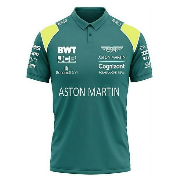 New f1 racing suit red bull short sleeve top polo shirt team men aston martin
