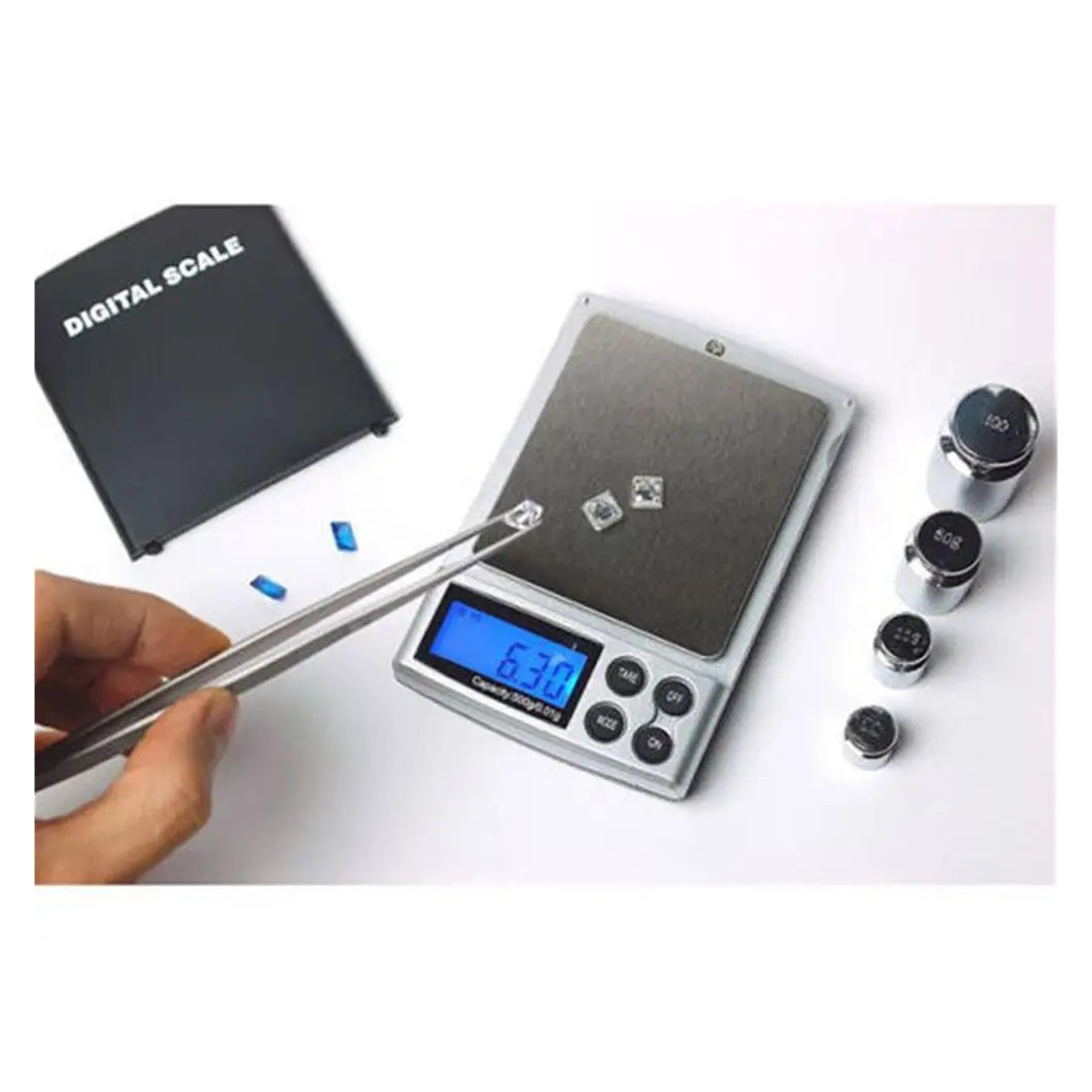 High Precision Digital Kitchen Scale Jewelry Gold Balance Weight Gram LCD Pocket Weighting