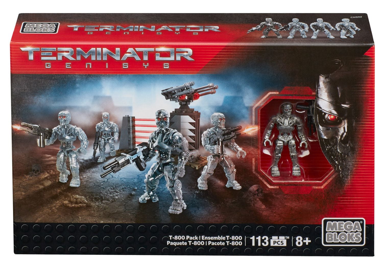 Terminator•Genisys1/6[T−800BATTLEDamage] MEGA BLOKS Terminator Genisys – T-800 Pack Building Set - Walmart.ca