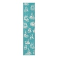 thumbnail image 2 of Unique Loom Outdoor Coastal Collection Area Rug - Flotilla (2' 7" x 12' Runner Teal/Ivory), 2 of 10