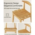 thumbnail image 5 of EYYTHUNG Wood Dining Chairs Set of 2, Farmhouse Chairs with Backrest, Sturdy Dining Table Chairs with Solid Wood Legs, Natural Oak, 5 of 7