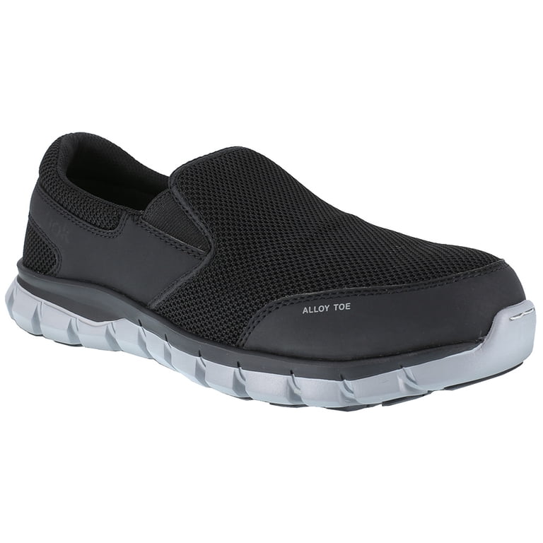 Reebok Men\'s‎ Sublite Cushion EH Alloy Toe Slip-On Work Shoes Black Size 8W WGRB4051 Reebok Work Sublite Cushion Work Men main image 2