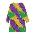 thumbnail image 4 of LOVZFMLL Robe Sans Manches Extensible Ligne A Robe de Récital Scolaire Patineuse Manches Courtes Col Rond, 4 of 4