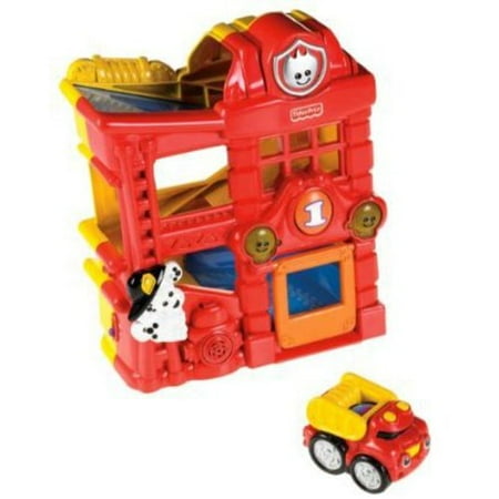 Fisher-Price Lil' Zoomers Racing Ramps Firehouse Play Set