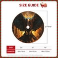 thumbnail image 2 of Balery Cool Black Eagle Printed Christmas Tree Skirt , Merry Christmas Party Christmas Tree Decoration,Adjustable Tree Skirt-30", 2 of 6