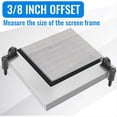 thumbnail image 4 of 24 Pack 3/8inch Window Screen Clip with Screws Offset Window Clips for Fastens Winter Window Screens, Storm Window,24 Pack x 3/8 Inch Window Screen Clip with Screws,Black, 4 of 7